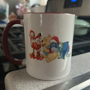 Disney Festive Mug with Red Handle